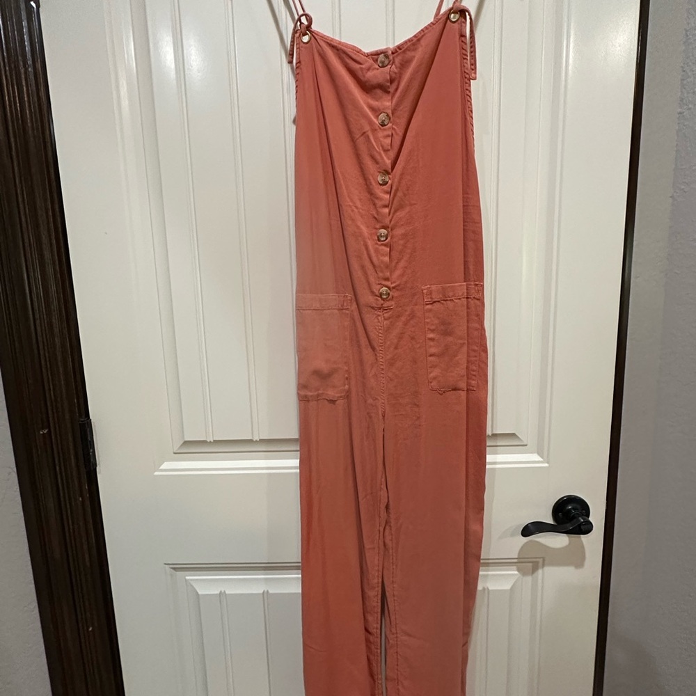 Women's Coral Jumpsuit